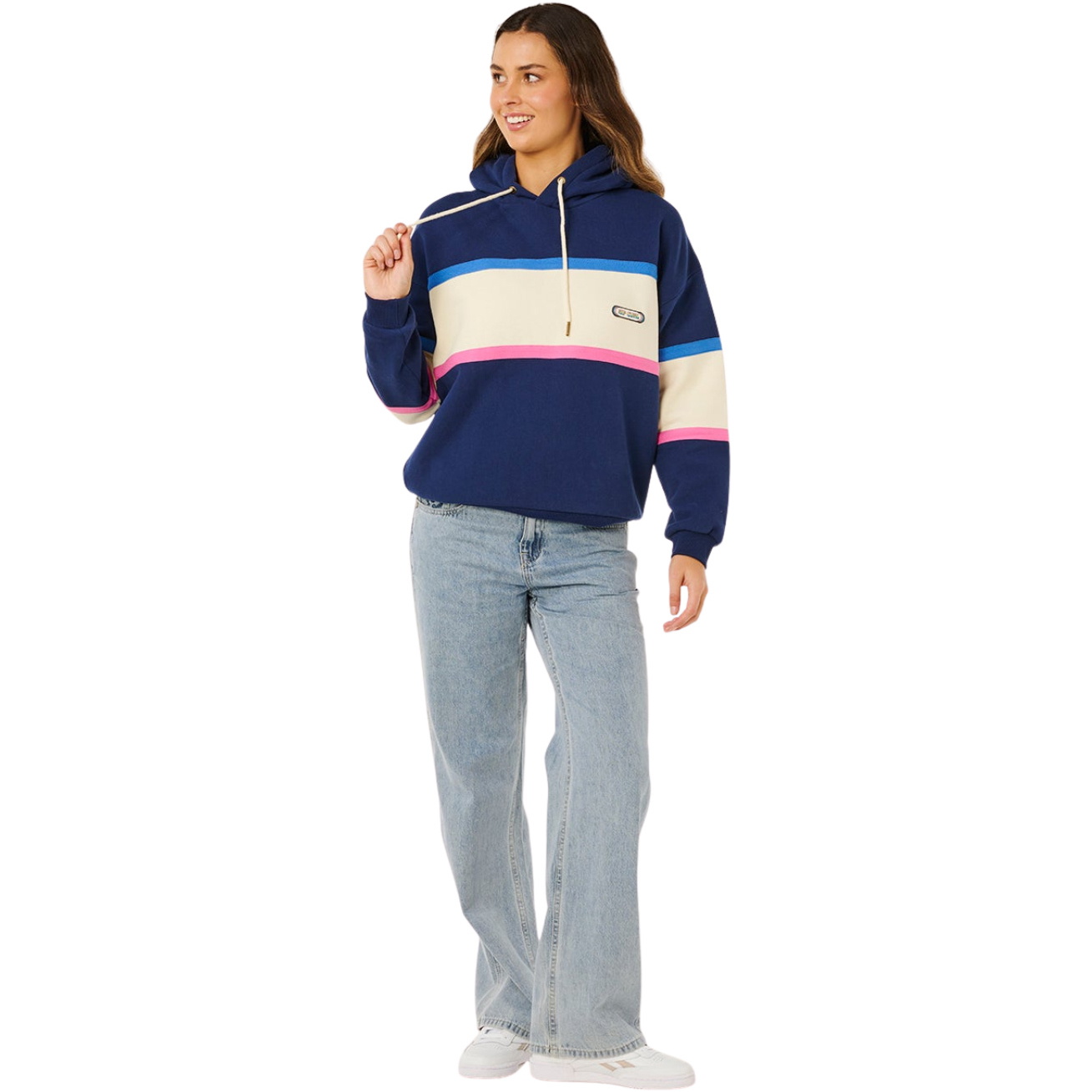 Rip Curl Womens Surf Side Heritage Hood Fleece 0BFWFL - Dark Navy